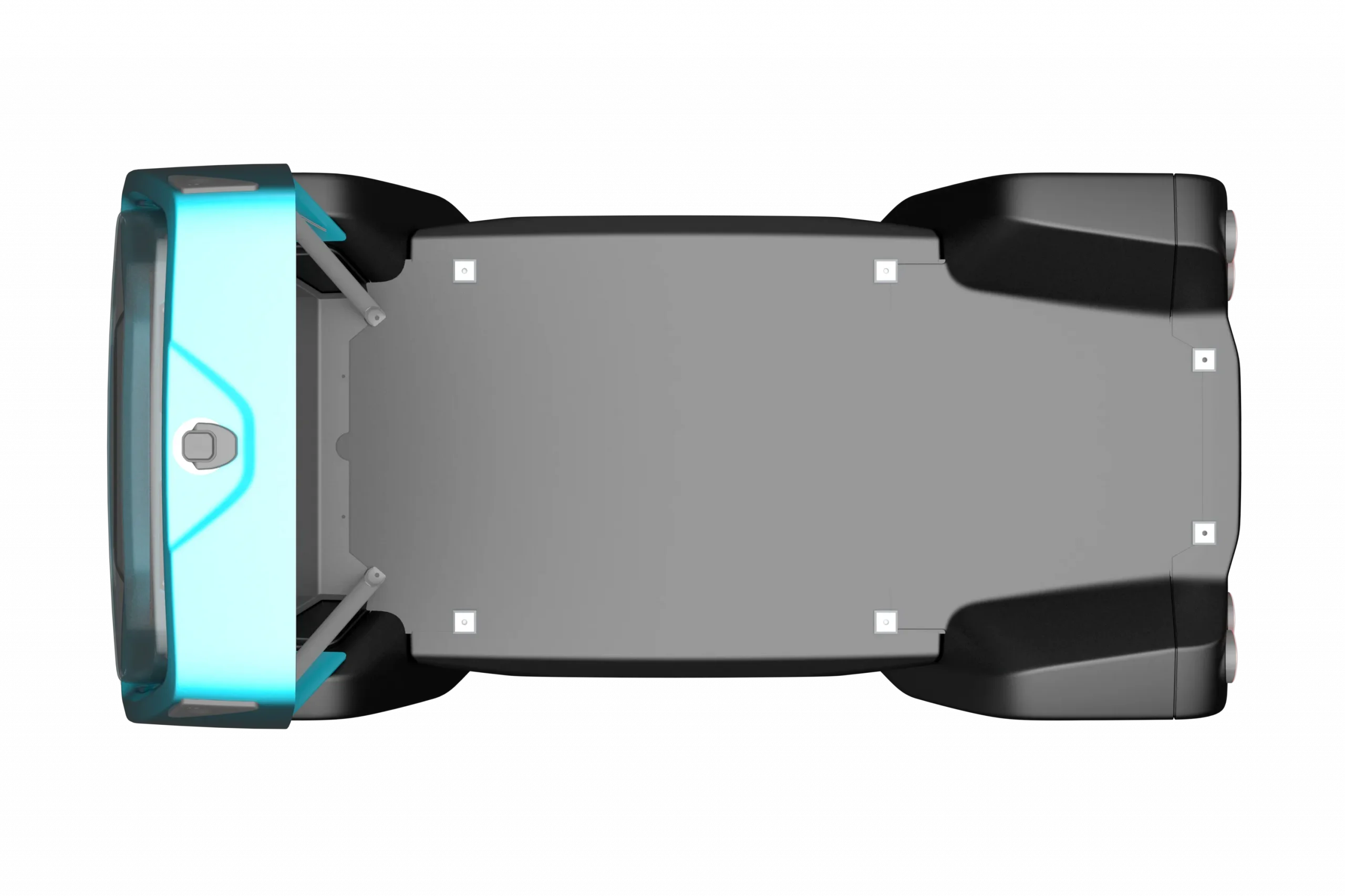 Autonomous platform vehicle CLEVON 1 aerial-view