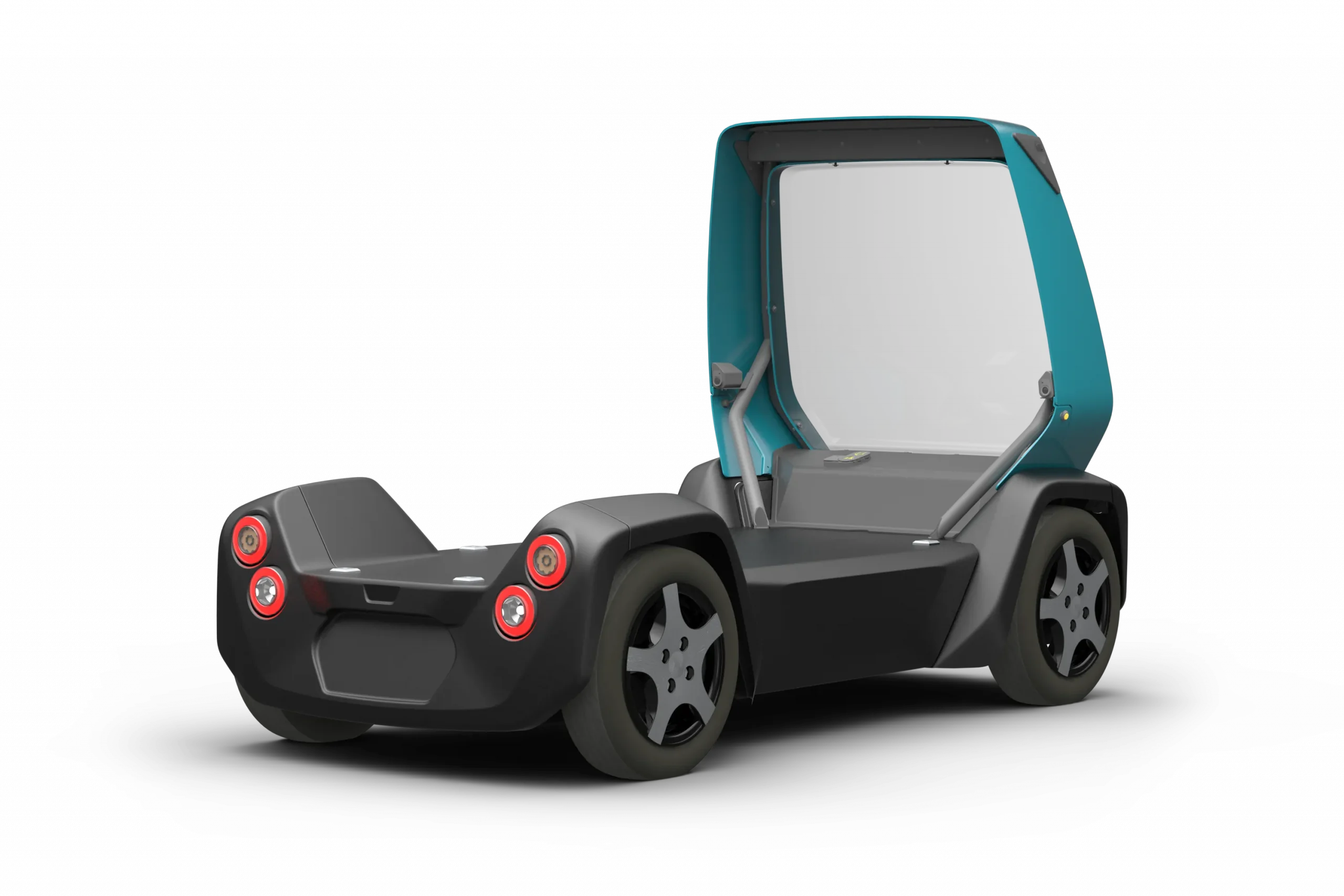 Autonomous platform vehicle CLEVON 1 backside-view