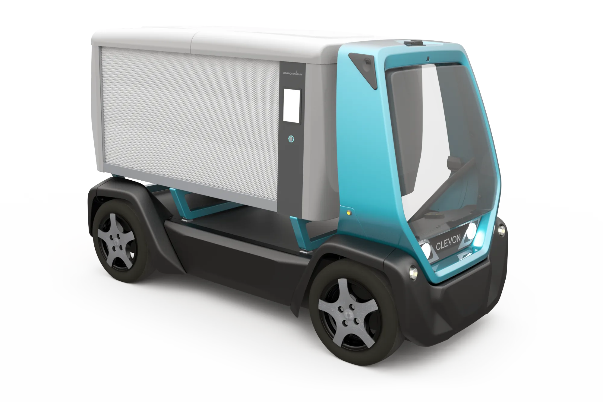 CLEVON 1 autonomous platform vehicle with CargoBox