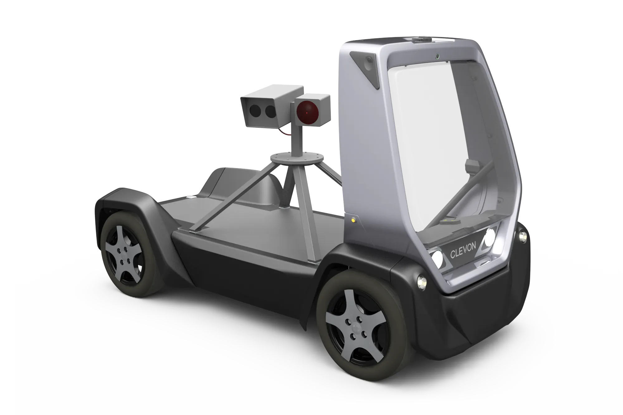 CLEVON 1 autonomous platform vehicle with mobile speed camera