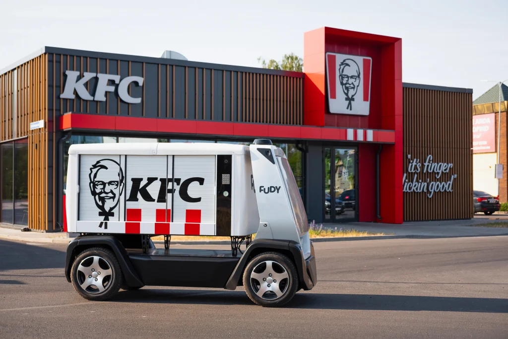 Robotic delivery with KFC