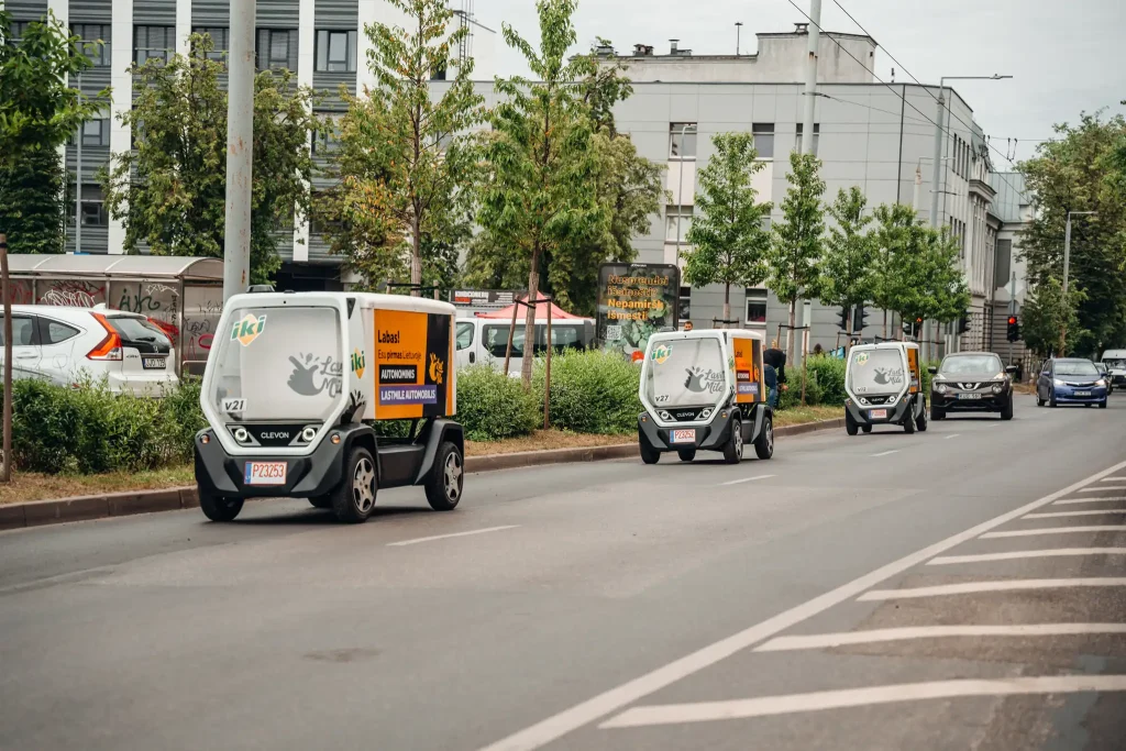 Clevon, the first company in Europe to bring a fleet of autonomous carriers onto the streets