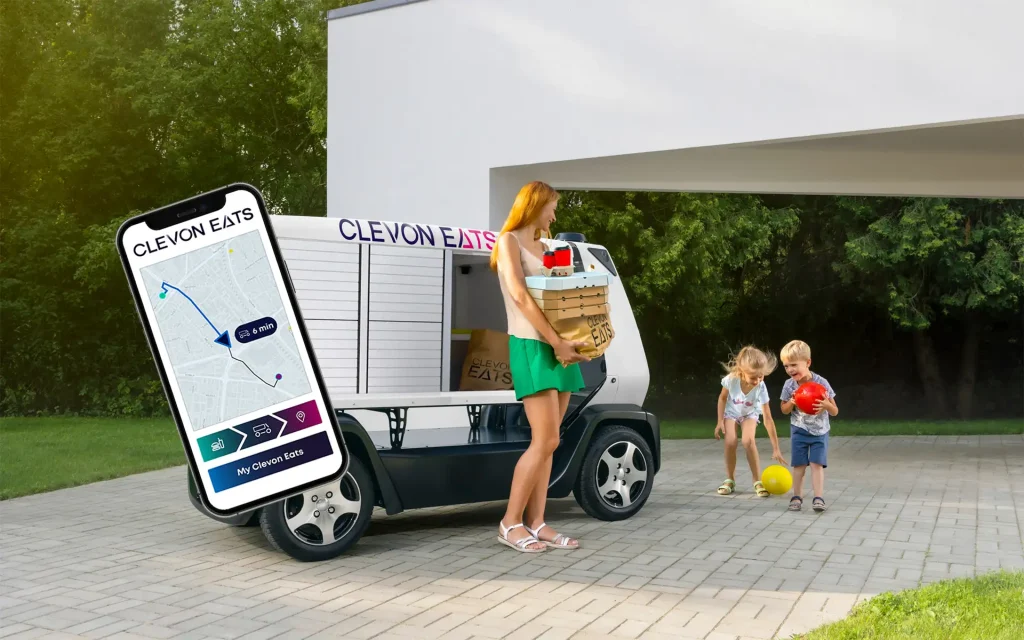 Clevon will start to compete with Uber Eats and Doordash in the US
