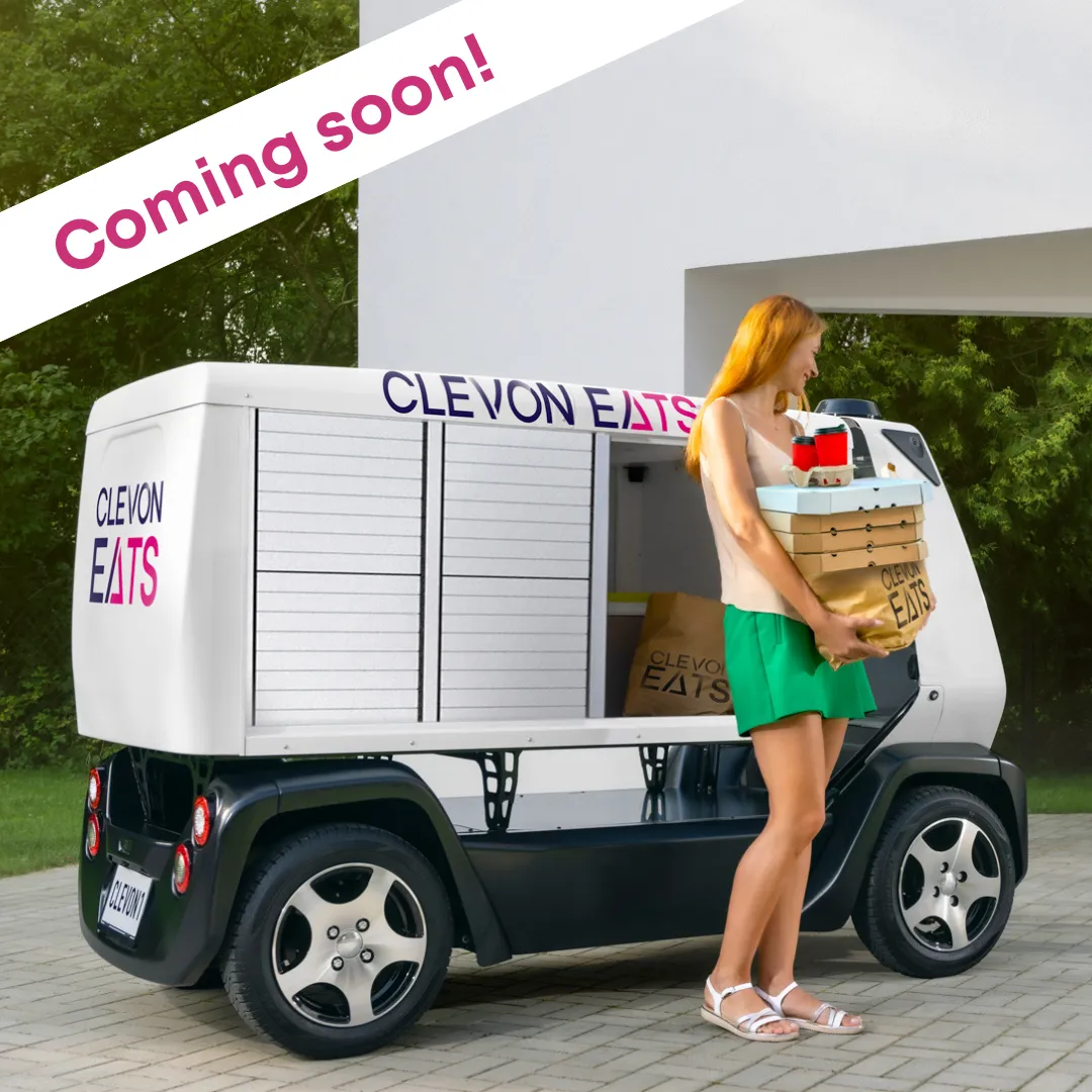 Clevon Eats tip free robot delivery coming soon