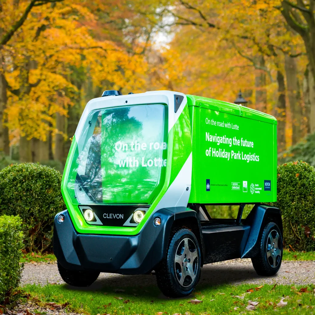 Clevons delivery robot at Landal Parks NL