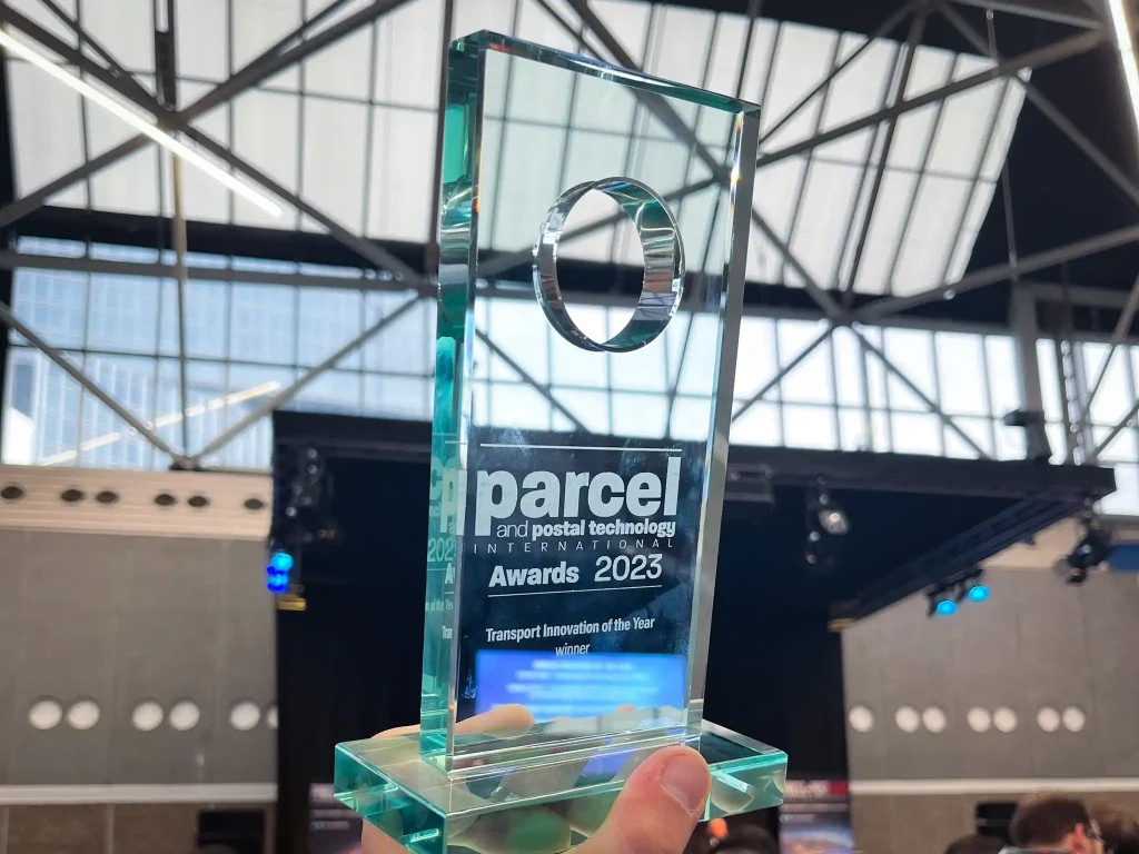 Transport Innovation of the Year award Parcel & Postal Technology International Awards 2023