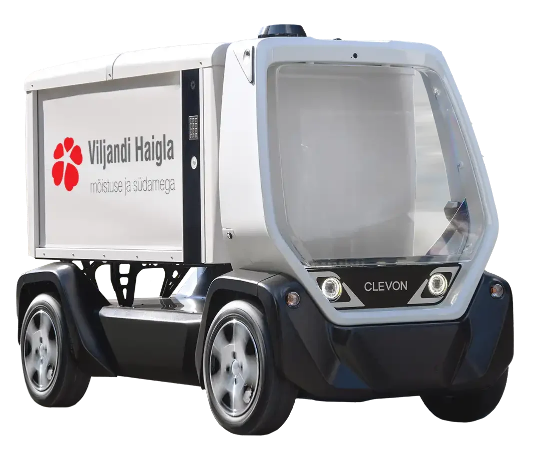 Healthcare sectors self driving robot courier